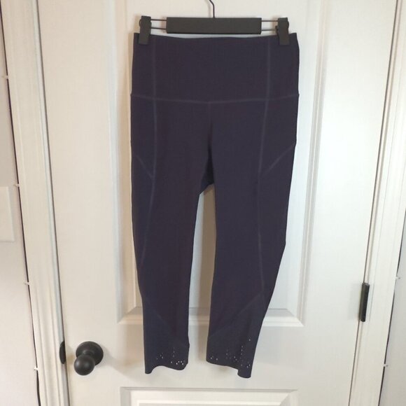 🍇 Lululemon Anew Crop (21") - Black Grape - Size 6 - Excellent Condition 💜 - Picture 16 of 16